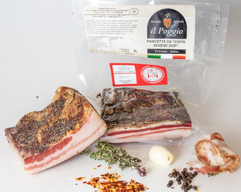 Levántate Médico Increíble Pancetta di Cinta Senese Confezione da 400 gr. Sottovuoto Azienda Agricola Il Poggio Levántate Médico Increíble Pancetta di Cinta Senese Confezione da 400 gr. Sottovuoto Azienda Agricola Il Poggio